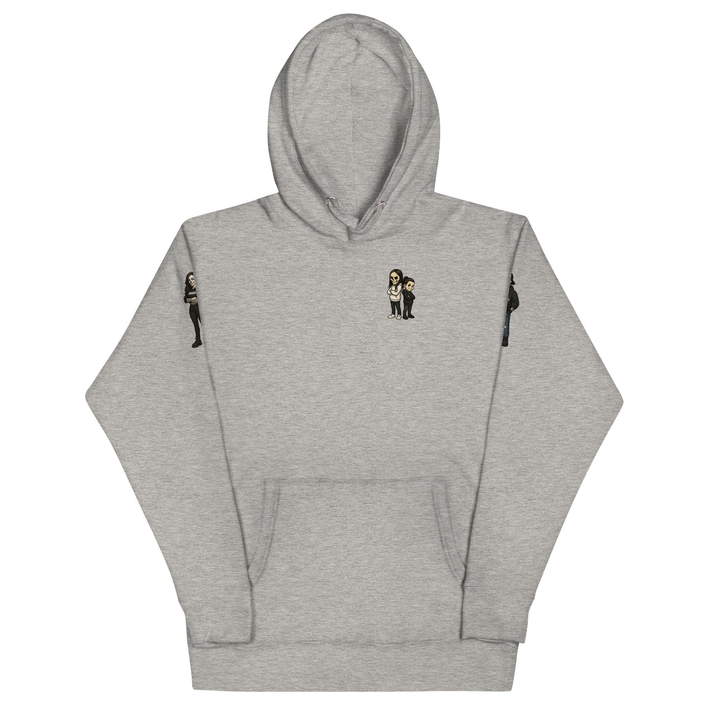 gray Still Sacred unisex premium hoodie – front view streetwear apparel