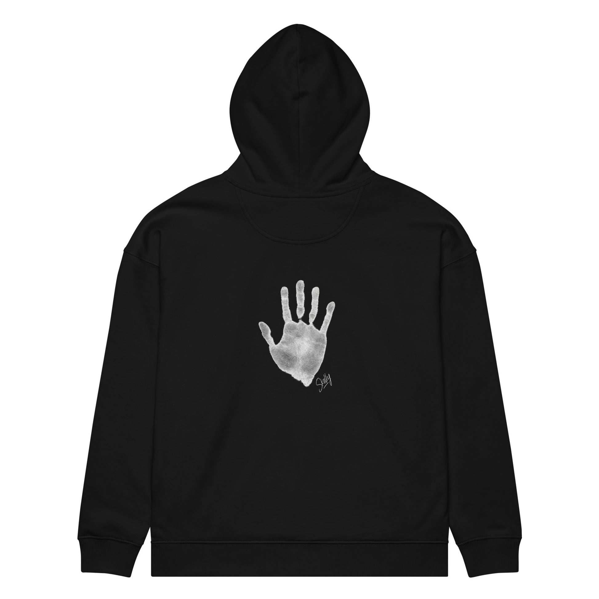 Black Still Sacred OG hoodie – Skelly design, limited edition streetwear back view