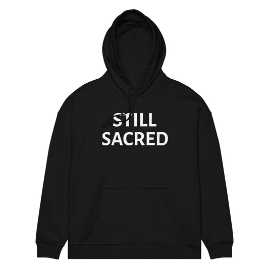 Black Still Sacred OG hoodie – Skelly design, limited edition streetwear front view