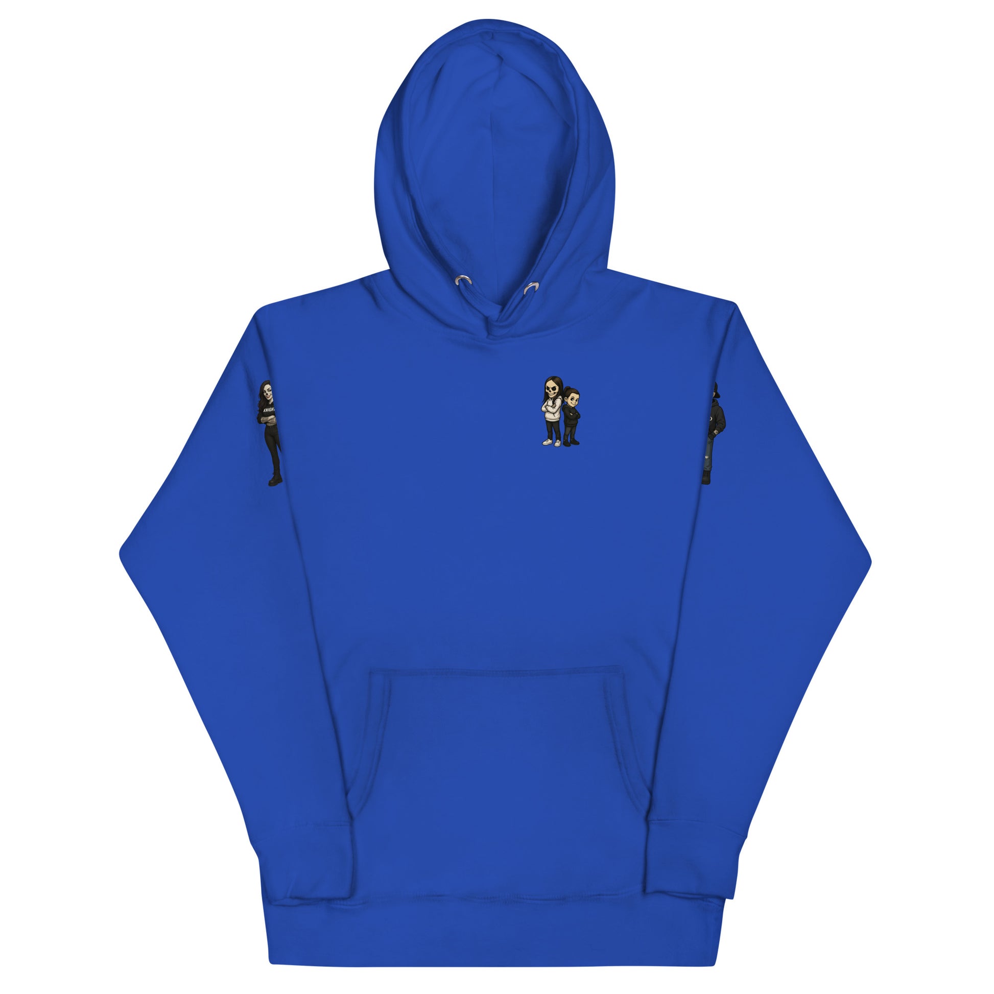 Blue Still Sacred unisex premium hoodie – front view streetwear apparel