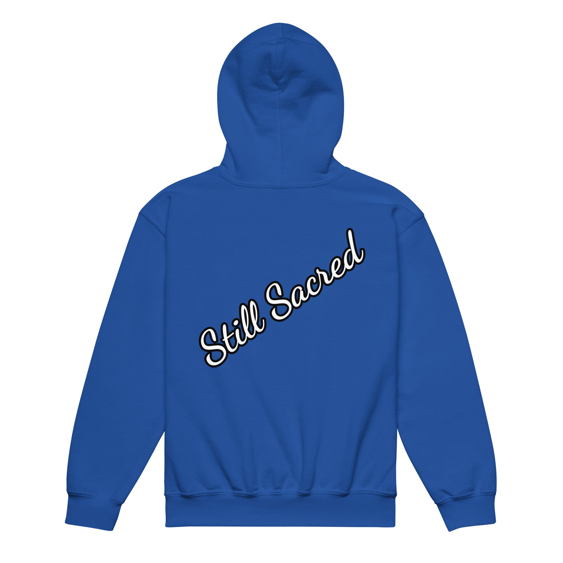 Blue Heavy blend Still Sacred Majestic Unicorn, back view