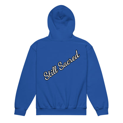 Blue Heavy blend Still Sacred Majestic Unicorn, back view